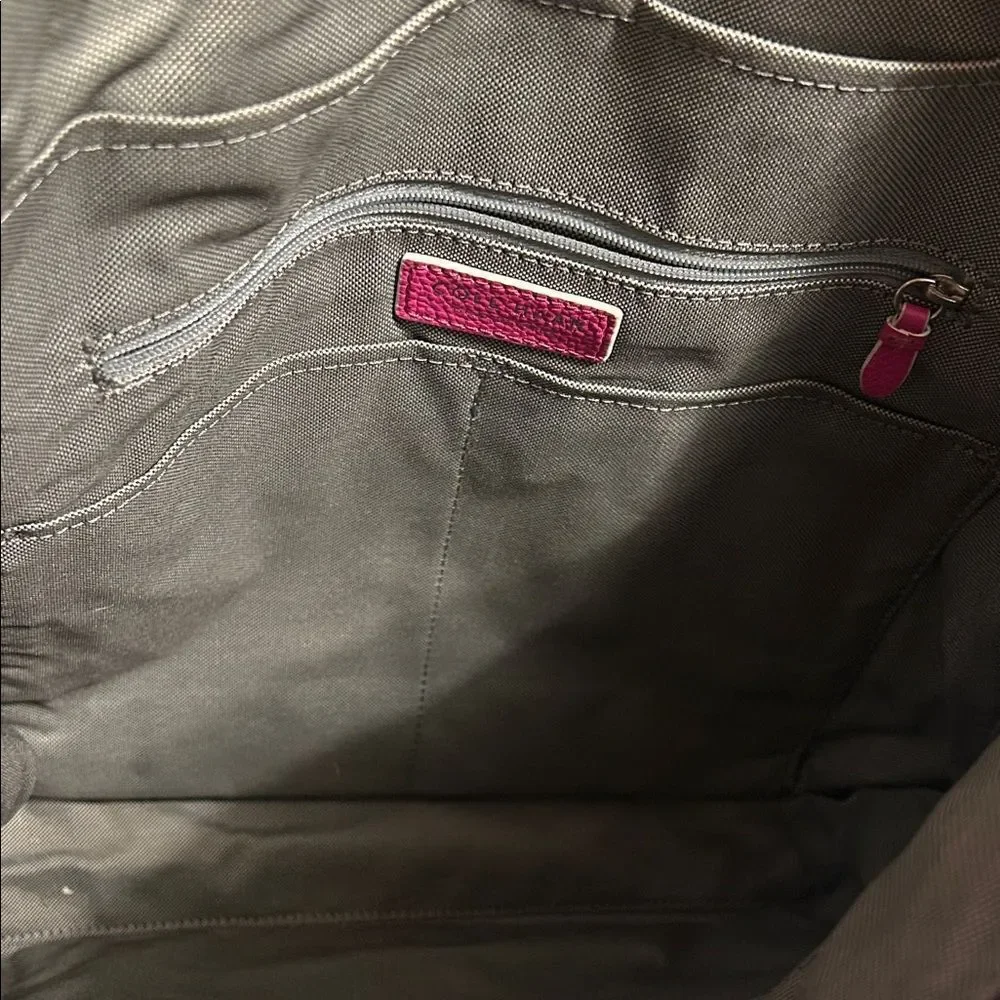 Cole Haan Maroon and Pink Backpack